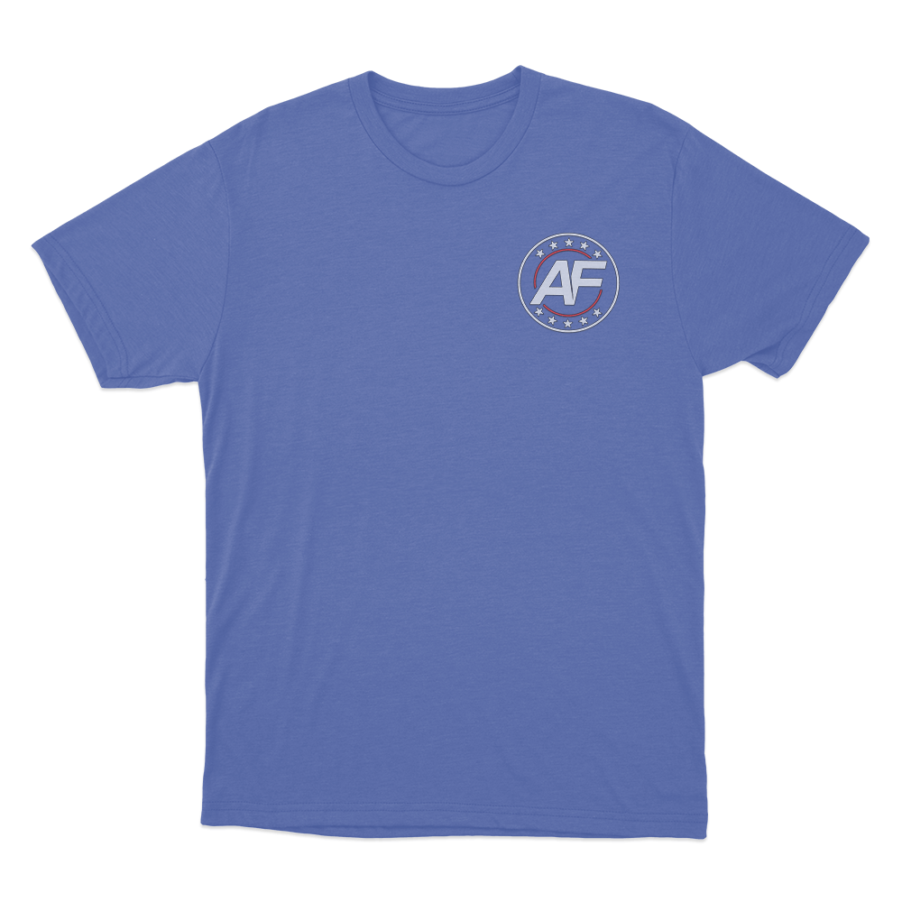 AF Badge Unisex T Shirt Blue AF Badge Unisex T Shirt Blue