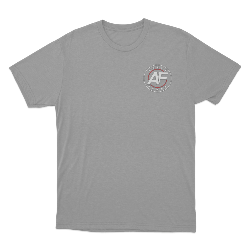 AF Badge Unisex T Shirt Grey AF Badge Unisex T Shirt Grey