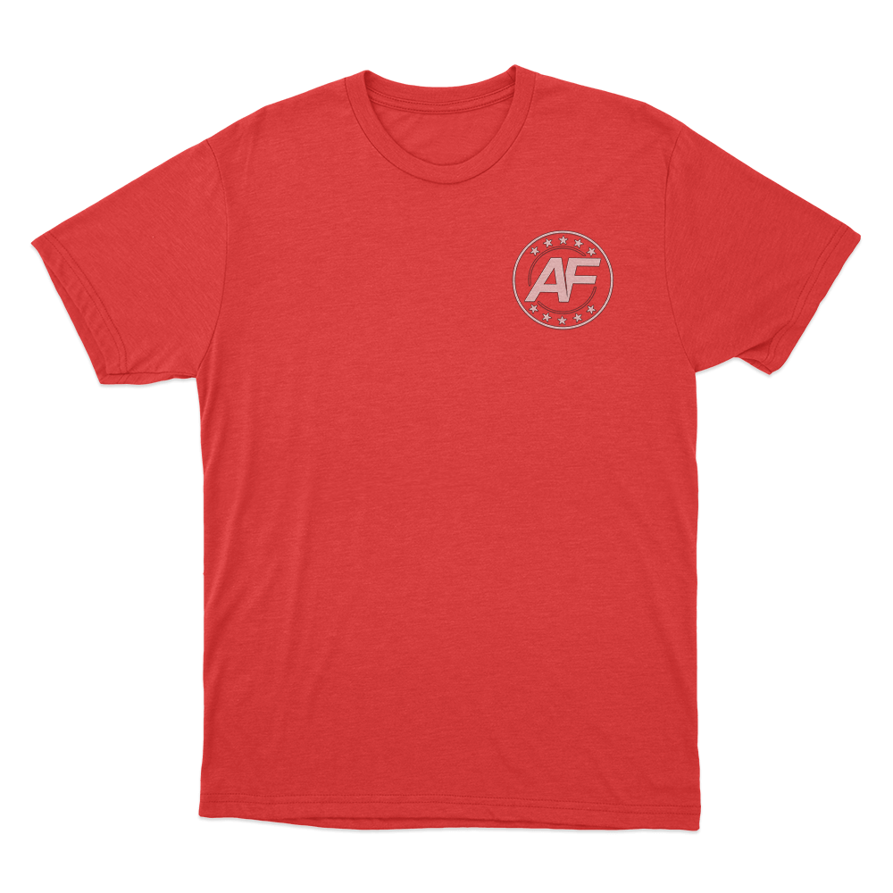 AF Badge Unisex T Shirt Red AF Badge Unisex T Shirt Red
