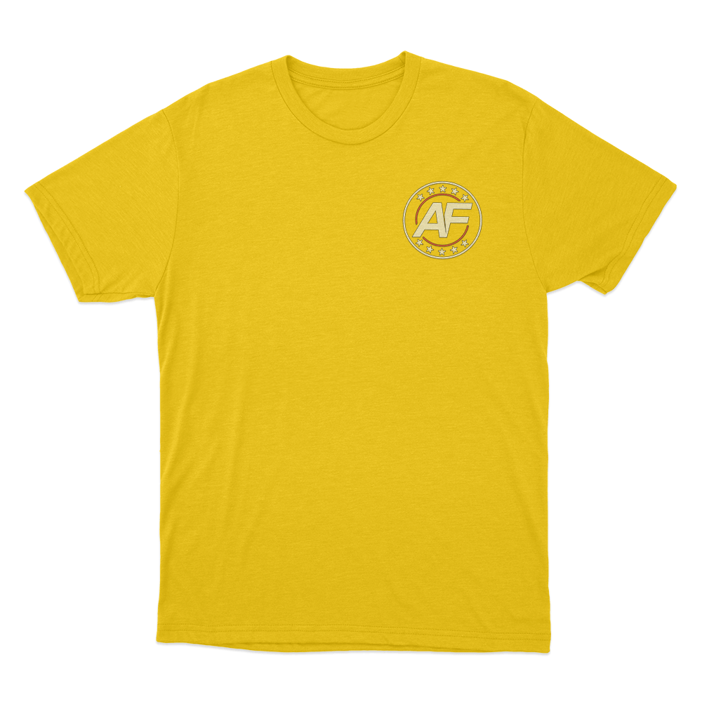 AF Badge Unisex T Shirt Yellow AF Badge Unisex T Shirt Yellow