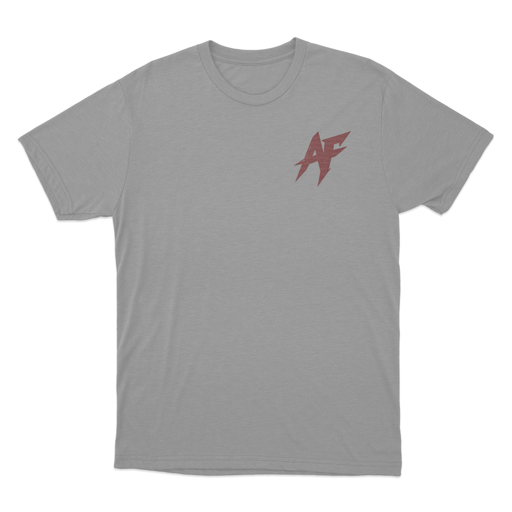 AF Logo Unisex T Shirt Grey AF Logo Unisex T Shirt Grey