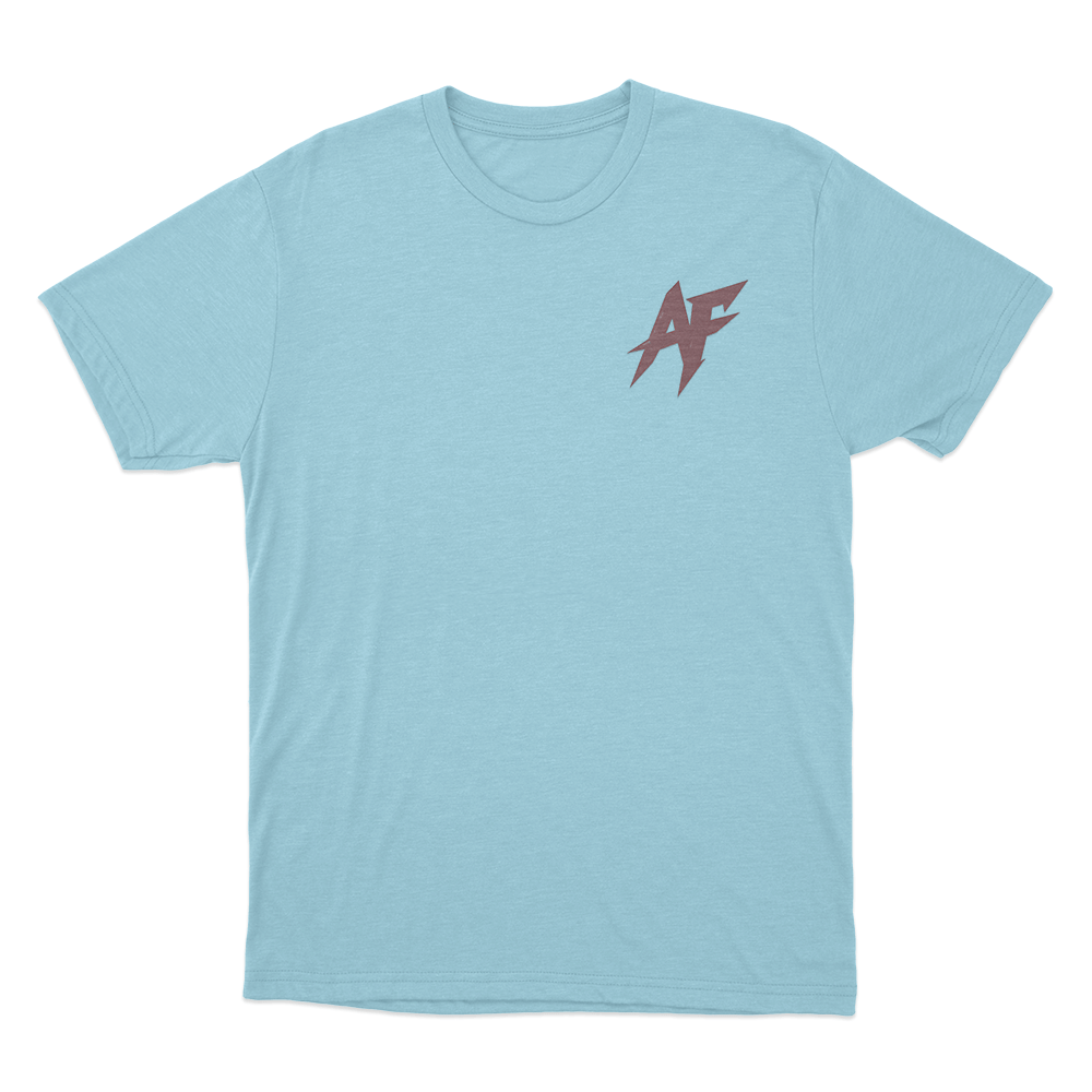 AF Logo Unisex T Shirt Sky Blue AF Logo Unisex T Shirt Sky Blue