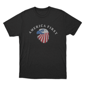 America First Eagle Unisex T Shirt Black