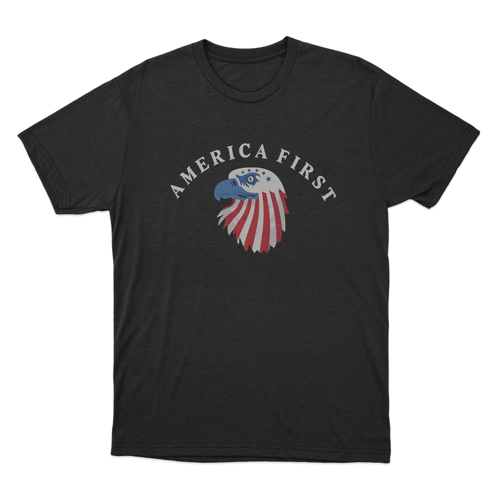 America First Eagle Unisex T Shirt Black America First Eagle Unisex T Shirt Black