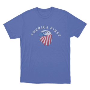 America First Eagle Unisex T Shirt Blue