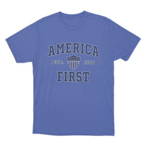 America First Est 1776 Unisex T Shirt Blue