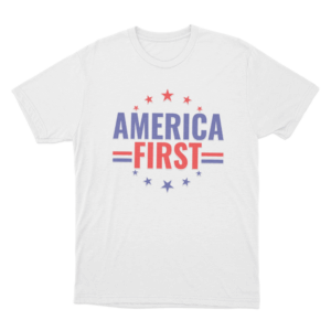 America First Unisex T Shirt White