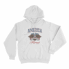Eagle Emblem Unisex Hoodie White