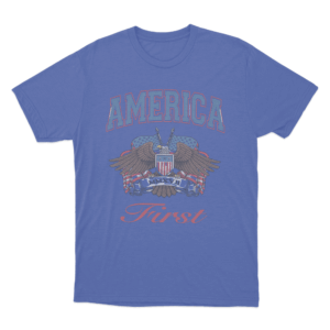 Eagle Emblem Unisex T Shirt Blue