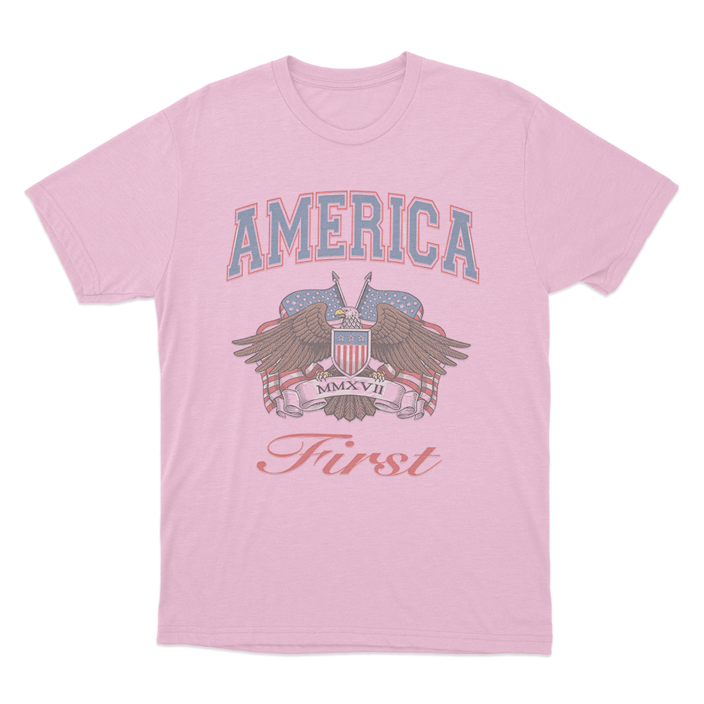Eagle Emblem Unisex T Shirt Pink Eagle Emblem Unisex T Shirt Pink