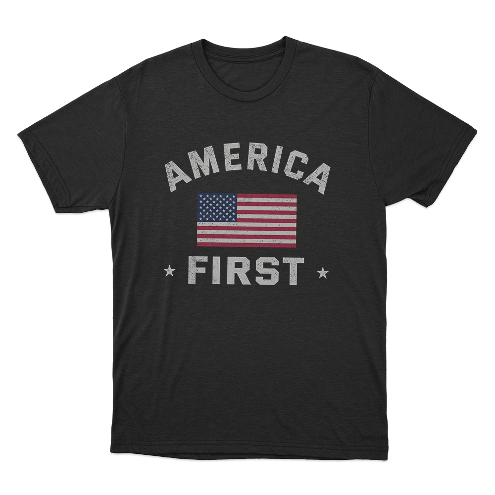 Vintage USA Flag Unisex T Shirt Black Vintage USA Flag Unisex T Shirt Black
